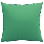 vidaXL Coussins de canapé lot de 4 vert 40x40 cm tissu