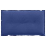 vidaXL Coussin de Dos Bleu police 80 x 50 cm Tissu en velours côtelé