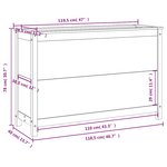 vidaXL Lit surélevé de jardin 119 5x40x78 cm bois de pin massif