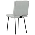 vidaXL Chaises à manger lot de 2 Gris clair Velours