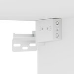 vidaXL Garde-robe blanc 100x32 5x35 cm bois d'ingénierie