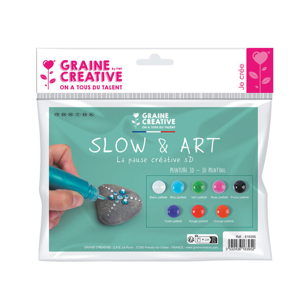 8 Crayons De Peinture 3D Pailletés