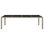 vidaXL Ensemble à dîner de jardin 9 Pièces coussins Résine tressée Beige