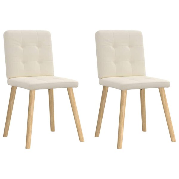 vidaXL Chaises à manger lot de 2 Lin