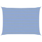vidaXL Voile d'ombre 5 x 7 m HDPE Rectangulaire Bleu et Blanc