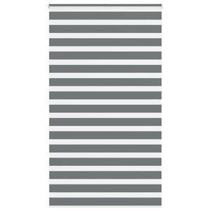 vidaXL Store zèbre gris foncé largeur du tissu 120 9 cm polyester