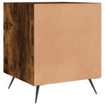 vidaXL Tables de chevet 2 Pièces chêne fumé 40x40x50 cm bois d'ingénierie