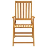vidaXL Ensemble à manger de jardin 5 Pièces 140x80x74 cm Bois d'acacia solide