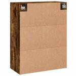 vidaXL Armoire murale chêne fumé 69 5x34x90 cm bois d'ingénierie