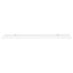 vidaXL Étagères à rebord pour cadre photo 2 Pièces Blanc 80x9x3 cm MDF