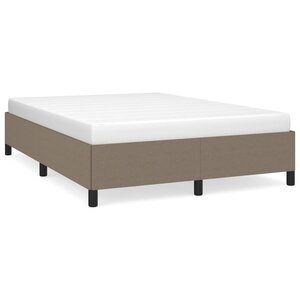 vidaXL Cadre de lit sans matelas taupe 140x190 cm tissu