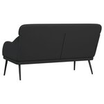 Banc banquette 110 x 76 x 80 cm synthétique noir 02_0010637
