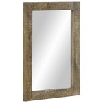 vidaXL Miroir de salle de bain 50x2 5x70 cm bois de manguier massif