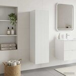 vidaXL Cabinet de Salle de Bain Mural Blanc brillant 33 x 34 5 x 60 cm