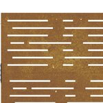 vidaXL Portail de jardin 85x75 cm acier corten conception de carré