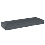 vidaXL Coussin de palette pour banc Anthracite 120 x 40 x 8 cm en tissu Oxford.