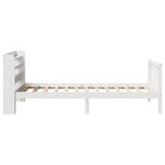 vidaXL Cadre de lit sans matelas blanc 90x190 cm bois de pin massif