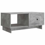 vidaXL Table basse Gris béton 90 x 50 x 40 cm Bois d'ingénierie