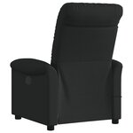 vidaXL Fauteuil de massage inclinable électrique Noir Tissu