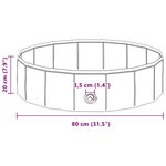 vidaXL Piscine pour enfants Bleu Ø 80 x 20 cm