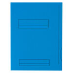 Chemises dossier 2 rabats oxford 24 x 32 cm bleu vif - paquet de 50