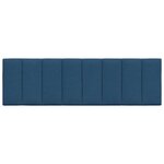 vidaXL Coussin de tête de lit Hanko bleu 160 cm tissu