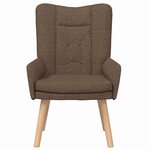 vidaXL Fauteuil relaxant Marron 63 x 67 x 94 cm tissu