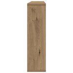 vidaXL Armoire à miroir avec LED chêne artisanal 76x15x55 cm