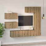 vidaXL Ensemble meuble TV 6 Pièces chêne artisanal 30 5 x 30 x 90 cm