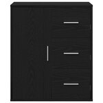 vidaXL Buffet avec tiroir Chêne noir 60 x 31 x 70 cm Bois d'ingénierie