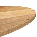 vidaXL Dessus de table 140x50x2 5 cm ovale bois massif de manguier