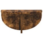 vidaXL Étagère Murale Montage mural 2 Pièces Chêne fumé 38 x 19 x 19 cm