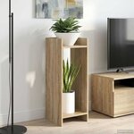 vidaXL Support de Plante 2 pièces Chêne Sonoma 30 x 30 x 80 cm