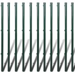 vidaXL Clôture à mailles losangées et poteaux acier 0 8x25 m