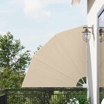 vidaXL Écran de confidentialité pour balcon Beige 140 x 140 cm tissu