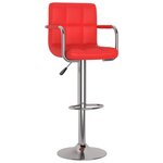vidaXL Tabourets de bar lot de 2 rouge similicuir