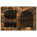 vidaXL Meuble TV Chêne fumé 60 x 35 x 40 cm Bois d'ingénierie