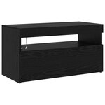 vidaXL Meuble TV 2 Pièces Chêne noir 260 x 37 x 40 cm Bois d'ingénierie