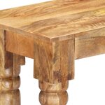 Vidaxl table console 110 x 35 x 77 cm bois de manguier massif