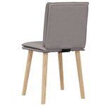 vidaXL Chaises à manger lot de 2 taupe tissu