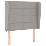 vidaXL Sommier à lattes de lit avec matelas Gris clair 80x200 cm Tissu