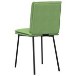 vidaXL Chaises à manger lot de 6 vert clair velours