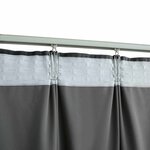 vidaXL Rideaux occultants et crochet 2Pièces Velours Anthracite 140x245cm