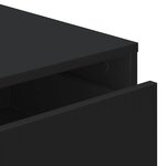 vidaXL Commode d'angle noir 60x41x58 cm bois d'ingénierie