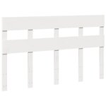vidaXL Cadre de lit sans matelas blanc 150x200 cm bois de pin massif