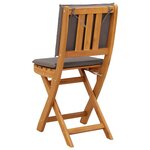 vidaXL Chaises de bistrot d'extérieur 4 Pièces Gris foncé