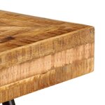 Bureau table meuble travail informatique table à écrire bois de manguier massif 118 cm 0502085