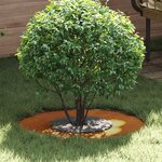 vidaXL Pot en Acier Corten Acier corten Grand Incrustations Décoratives