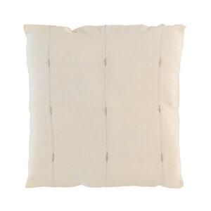 Coussin 40 cm Jacquard Fils Métallisés Naturel/Argent