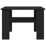 vidaXL Table basse Chêne noir 60 x 60 x 42 cm Bois d'ingénierie